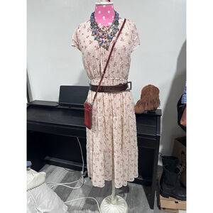 Women's Unbranded Floral Maxi Dress Size M White